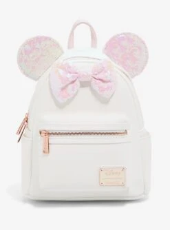 Loungefly Disney Minnie Mouse Iridescent Sequin Mini Backpack - BoxLunch Exclusive