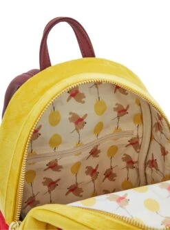 Loungefly Disney Winnie The Pooh Floral Crown Flocked Mini Backpack - BoxLunch Exclusive -Loungefly 14398087 av3