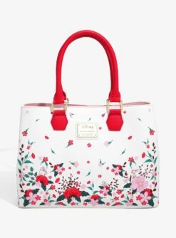 Loungefly Disney Winnie The Pooh Red & Pink Flowers Floral Handbag - BoxLunch Exclusive -Loungefly 15471849 av2