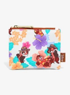 Loungefly Disney Chip & Dale Floral Coin Purse - BoxLunch Exclusive