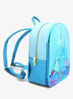 Loungefly Disney The Little Mermaid Castle Mini Backpack - BoxLunch Exclusive -Loungefly 16051436 av2