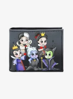 Loungefly Disney Villains Chibi Group Portrait Bifold Wallet - BoxLunch Exclusive