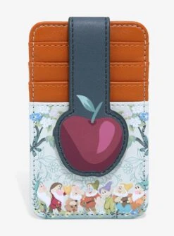 Loungefly Disney Snow White And The Seven Dwarfs Group Portrait Floral Cardholder - BoxLunch Exclusive