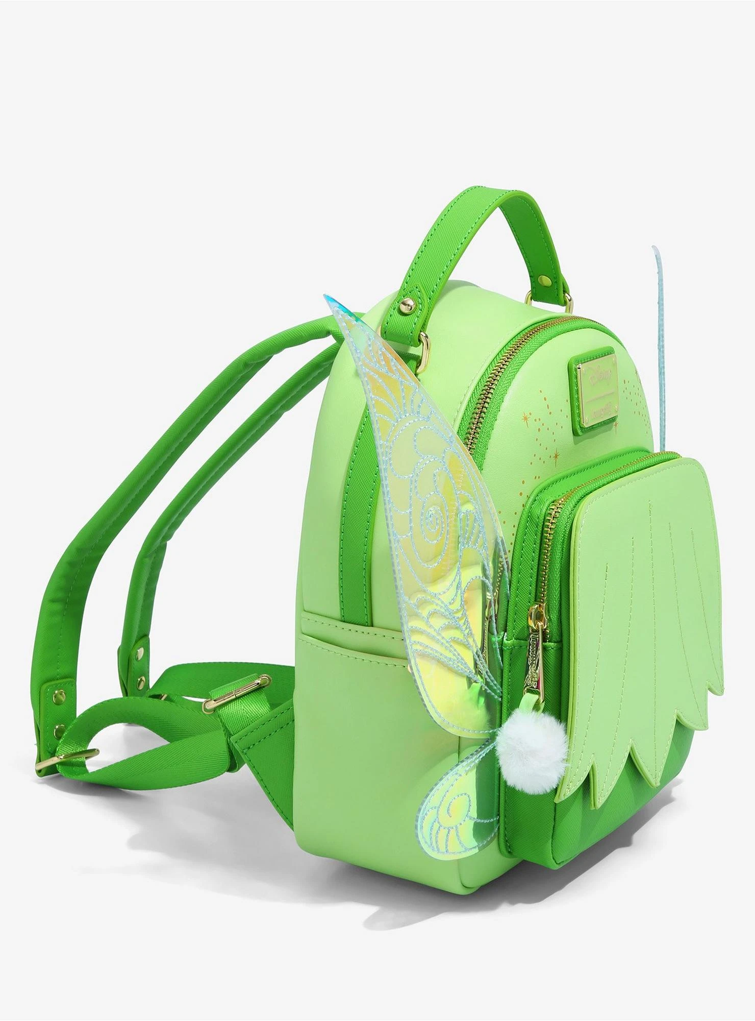 Loungefly Disney Peter Pan Tinker Bell Wings Figural Mini Backpack - BoxLunch Exclusive 4 Loungefly Disney Peter Pan Tinker Bell Wings Figural Mini Backpack - BoxLunch Exclusive - Image 2