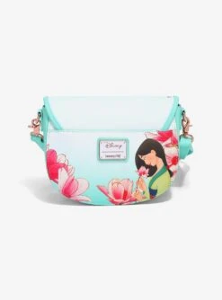 Loungefly Disney Mulan Cri-Kee & Mulan Lotus Crossbody Bag - BoxLunch Exclusive -Loungefly 16196674 av2
