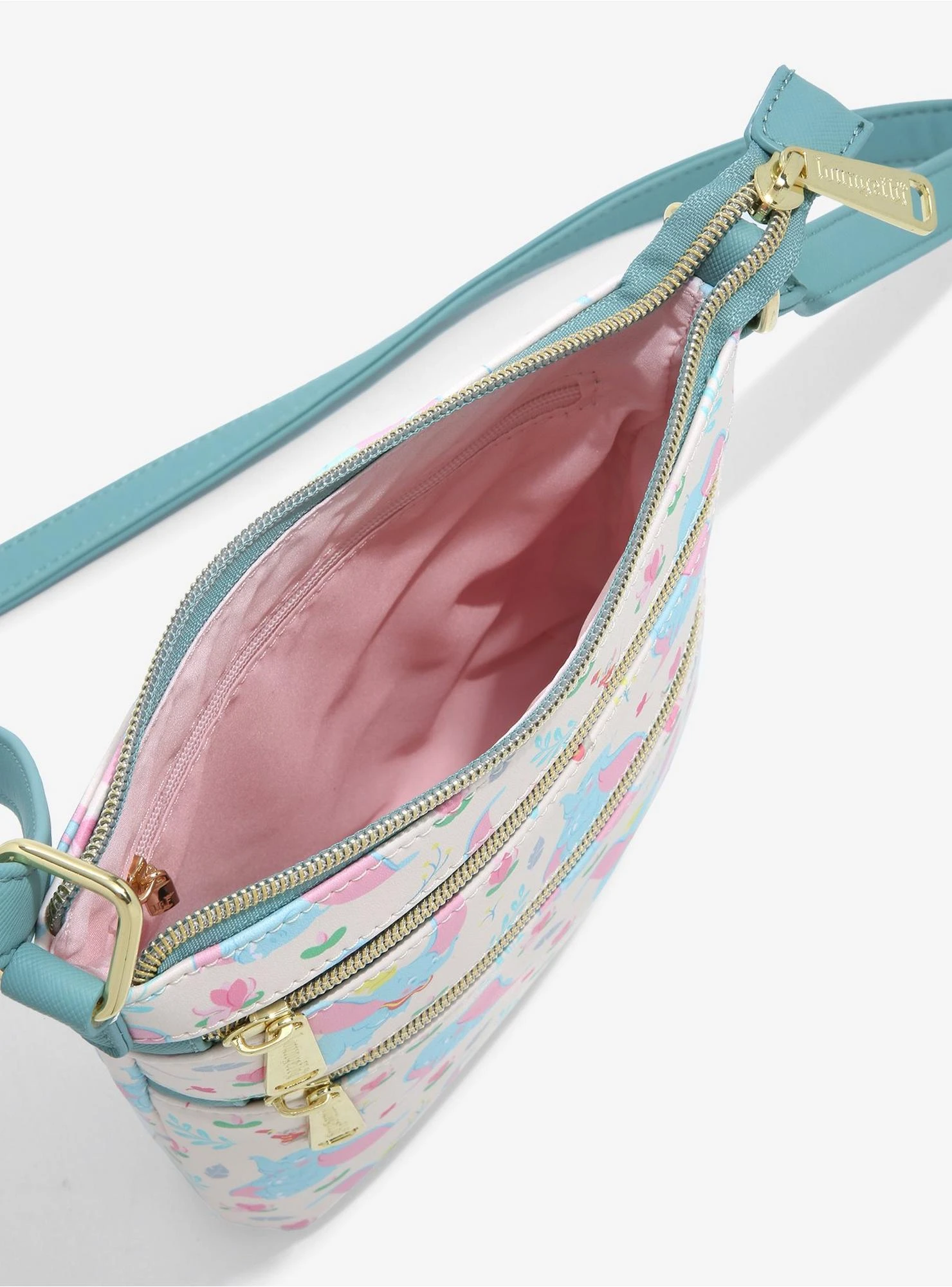 Loungefly Disney Dumbo Floral Allover Print Crossbody Bag - BoxLunch Exclusive 5 Loungefly Disney Dumbo Floral Allover Print Crossbody Bag - BoxLunch Exclusive - Image 3