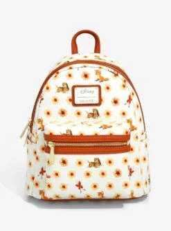 Loungefly Disney The Fox And The Hound Floral Allover Print Mini Backpack - BoxLunch Exclusive