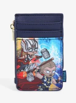 Loungefly Marvel Thor: Love And Thunder Chibi Mighty Thor & Thor Cardholder - BoxLunch Exclusive