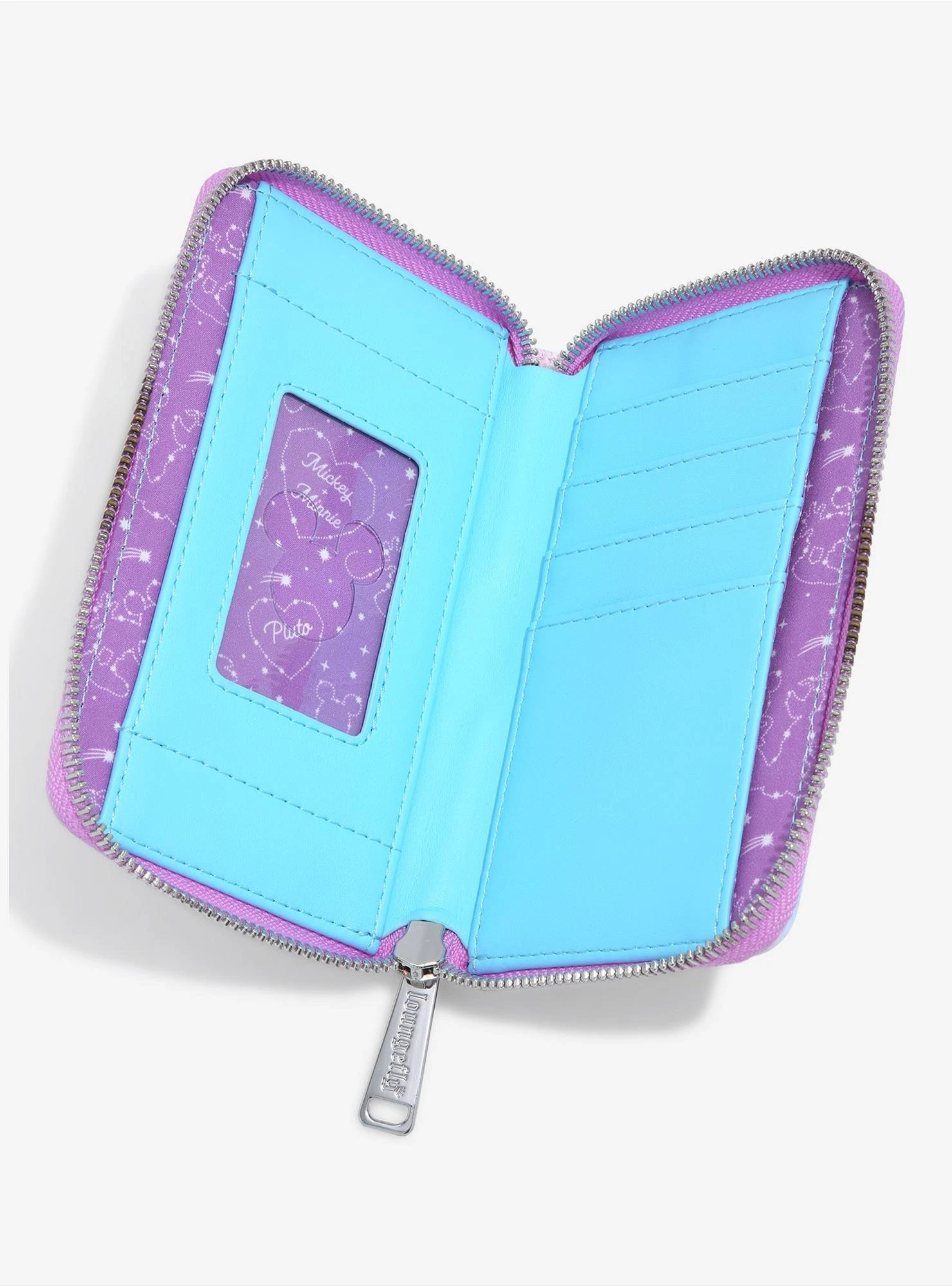Loungefly Disney Minnie & Mickey Mouse Constellation Small Zip Wallet - BoxLunch Exclusive 5 Loungefly Disney Minnie & Mickey Mouse Constellation Small Zip Wallet - BoxLunch Exclusive - Image 3