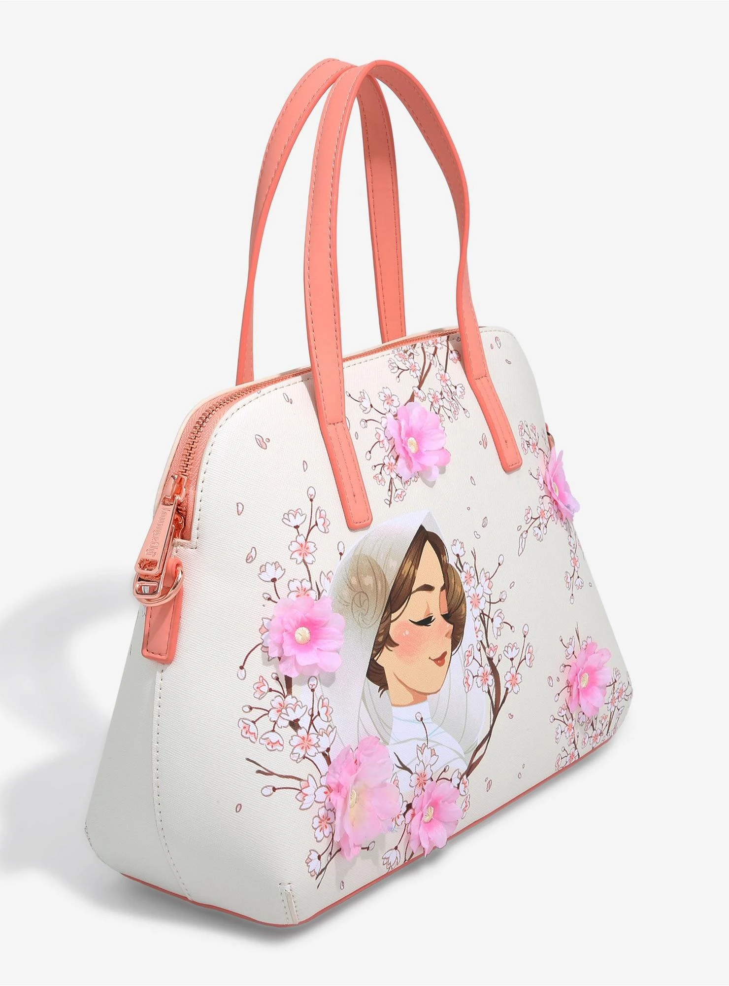 Loungefly Star Wars Princess Leia Floral Handbag - BoxLunch Exclusive 4 Loungefly Star Wars Princess Leia Floral Handbag - BoxLunch Exclusive - Image 2