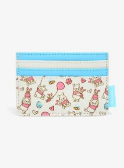 Loungefly Disney Winnie The Pooh Piglet & Pooh With Balloons Sketch Cardholder - BoxLunch Exclusive