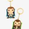 Loungefly Star Wars: Episode I - The Phantom Menace Chibi Obi-Wan & Qui-Gon Jedi Keychain Set - BoxLunch Exclusive -Loungefly 17352399 hi