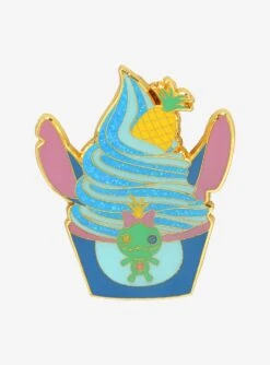Loungefly Disney Lilo & Stitch Soft Serve Enamel Pin - BoxLunch Exclusive