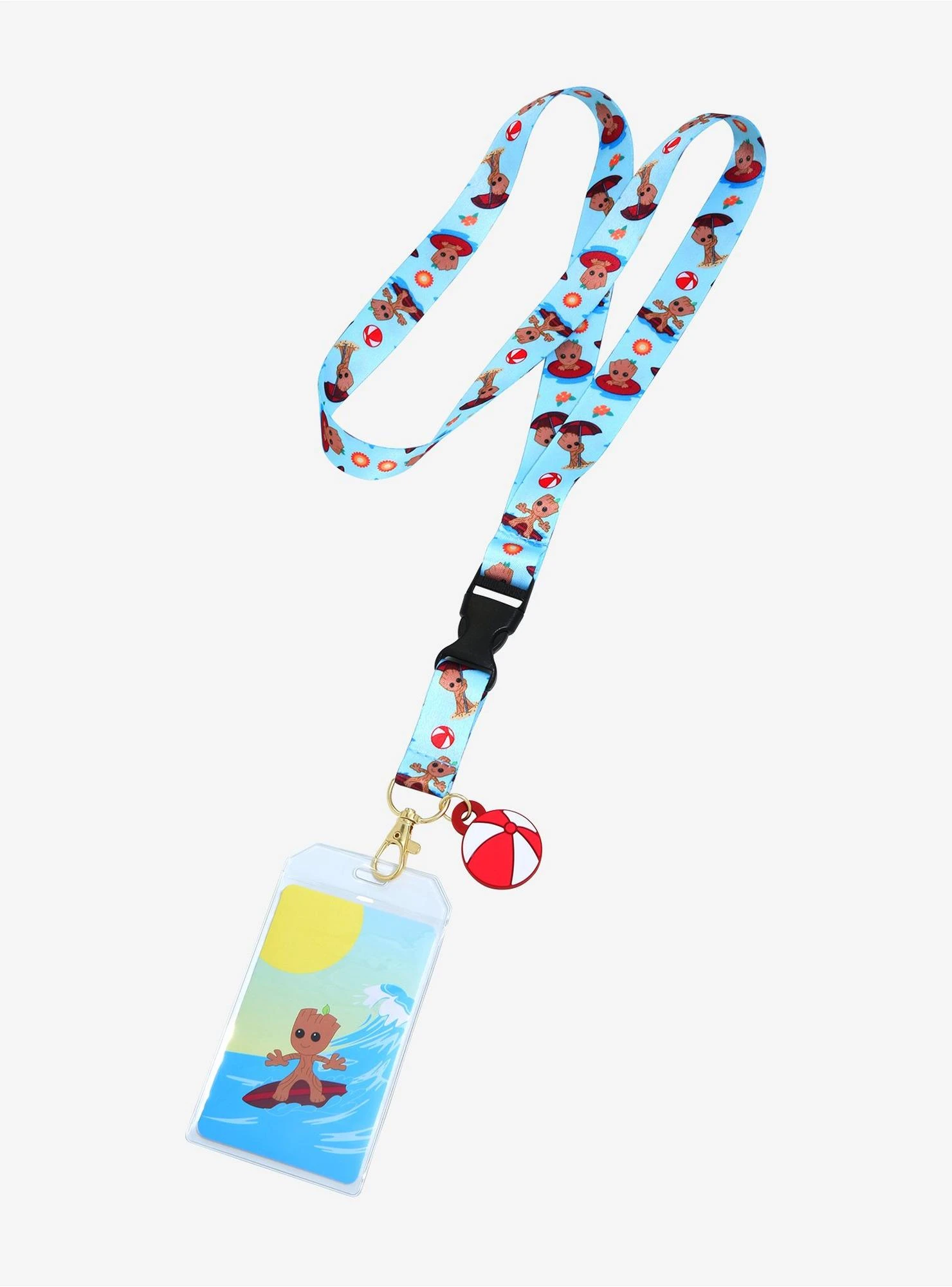 Loungefly Marvel Guardians Of The Galaxy Little Groot Beach Lanyard - BoxLunch Exclusive 3 Loungefly Marvel Guardians Of The Galaxy Little Groot Beach Lanyard - BoxLunch Exclusive
