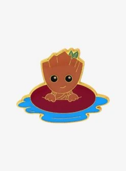 Loungefly Marvel Guardians Of The Galaxy Baby Groot Tube Float Enamel Pin - BoxLunch Exclusive