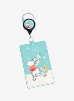 Loungefly Disney Winnie The Pooh Pooh & Piglet Marching Retractable Lanyard - BoxLunch Exclusive