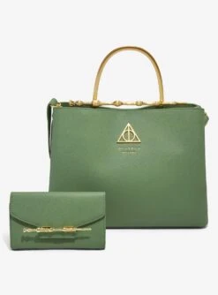 Loungefly Harry Potter Deathly Hallows Elder Wand Sage Handbag - BoxLunch Exclusive -Loungefly 18811384 av4