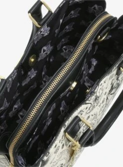 Loungefly Alice In Wonderland Line Art Allover Print Handbag - BoxLunch Exclusive -Loungefly 19323702 av4