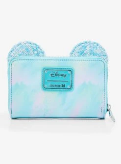Loungefly Disney Minnie Mouse Sequin Bow Small Zip Wallet - BoxLunch Exclusive