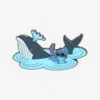 Loungefly Disney Lilo & Stitch Waving Stitch & Whale Enamel Pin - BoxLunch Exclusive