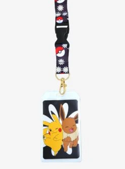 Loungefly Pokémon Pikachu & Eevee Floral Lanyard - BoxLunch Exclusive -Loungefly 19596676 av1