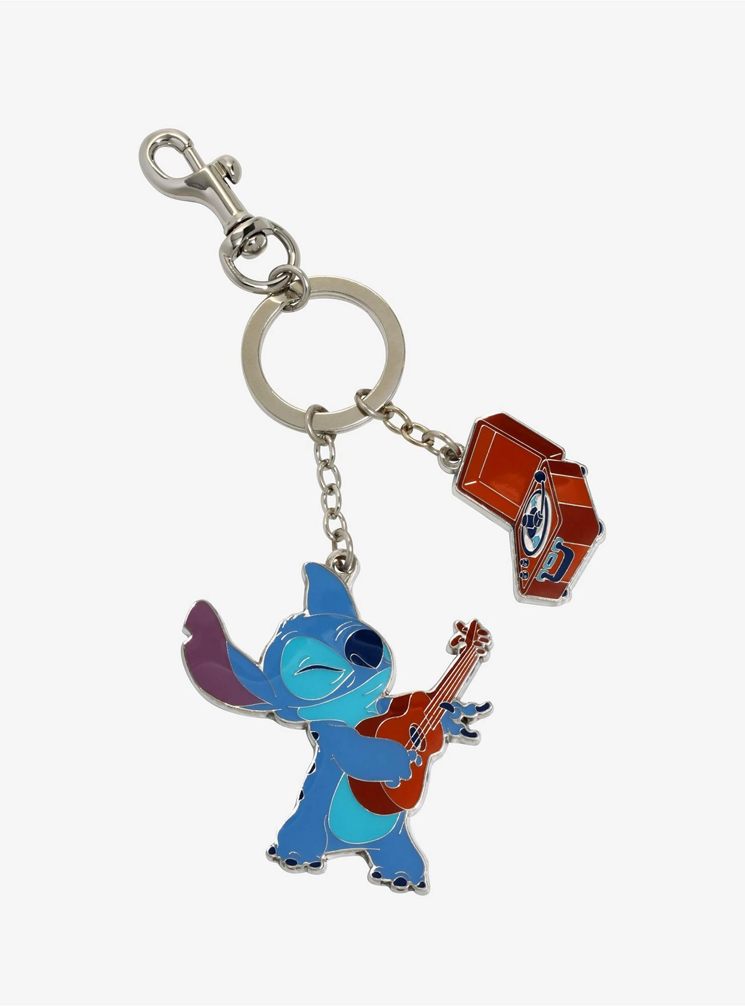 Loungefly Disney Lilo & Stitch Guitar Stitch Multi-Charm Keychain - BoxLunch Exclusive 3 Loungefly Disney Lilo & Stitch Guitar Stitch Multi-Charm Keychain - BoxLunch Exclusive