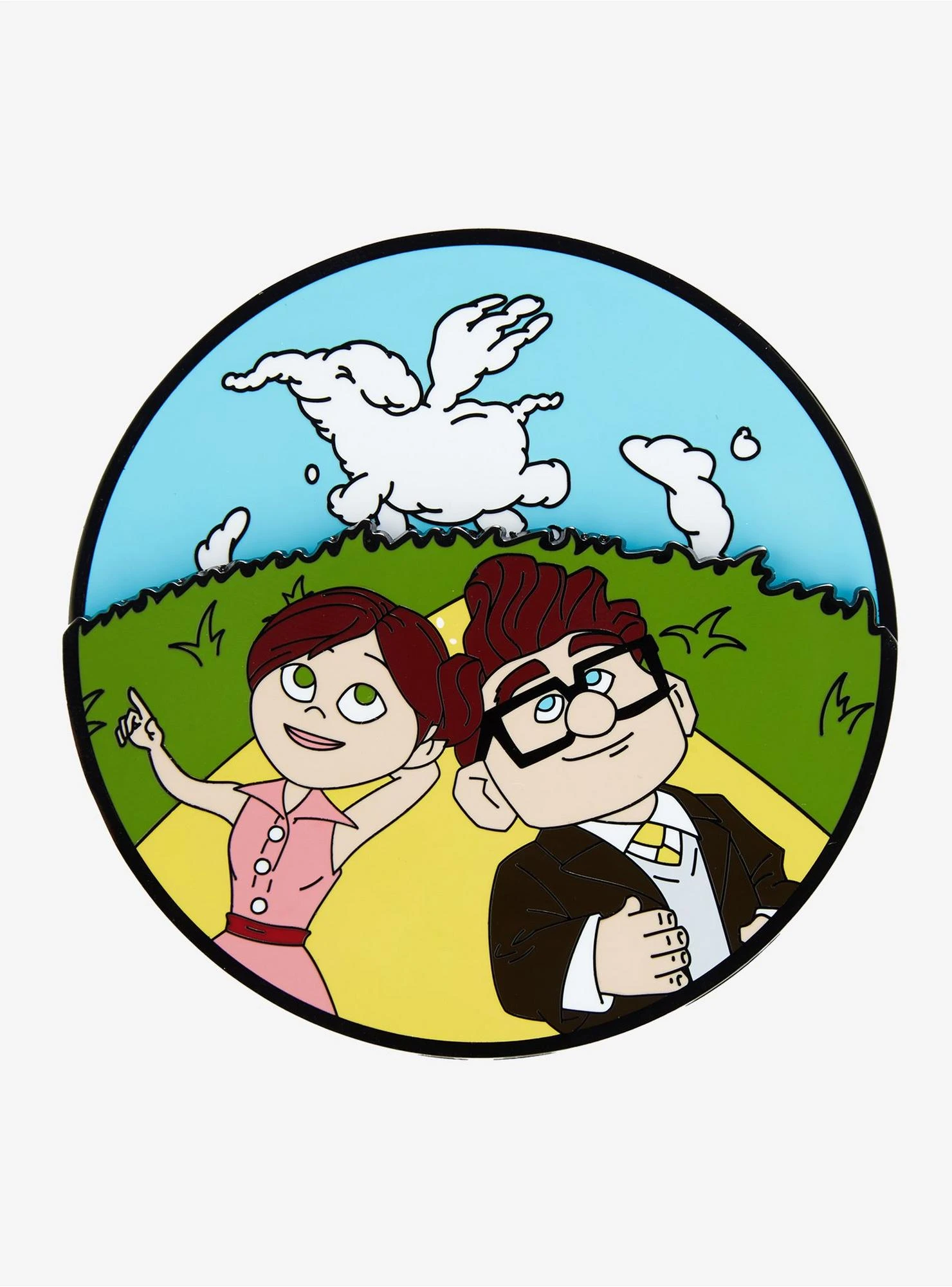 Loungefly Disney Pixar Up Carl & Ellie Spinning Clouds Limited Edition Enamel Pin - BoxLunch Exclusive 3 Loungefly Disney Pixar Up Carl & Ellie Spinning Clouds Limited Edition Enamel Pin - BoxLunch Exclusive