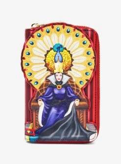 Loungefly Disney Snow White And The Seven Dwarfs Evil Queen Throne Zip Wallet