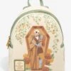 Loungefly The Nightmare Before Christmas Floral Sally And Jack Coffin Mini Backpack - BoxLunch Exclusive -Loungefly 20087392 hi