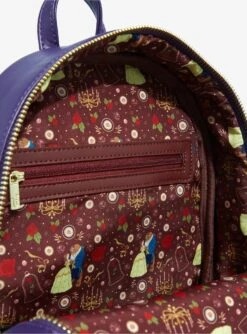 Loungefly Disney Beauty And The Beast Belle & Beast Ornate Mini Backpack - BoxLunch Exclusive -Loungefly 20087402 av3