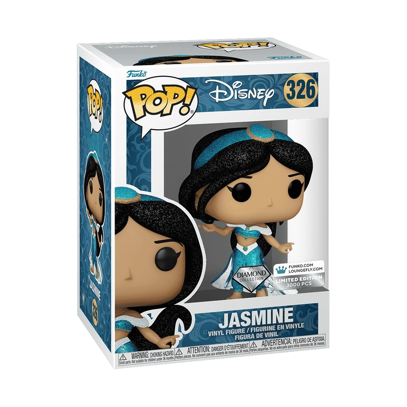 LOUNGEFLY Limited Edition Bundle - Aladdin 30th Anniversary Palace Mini Backpack And Pop! Jasmine (Diamond) 10 LOUNGEFLY Limited Edition Bundle - Aladdin 30th Anniversary Palace Mini Backpack And Pop! Jasmine (Diamond) - Image 9