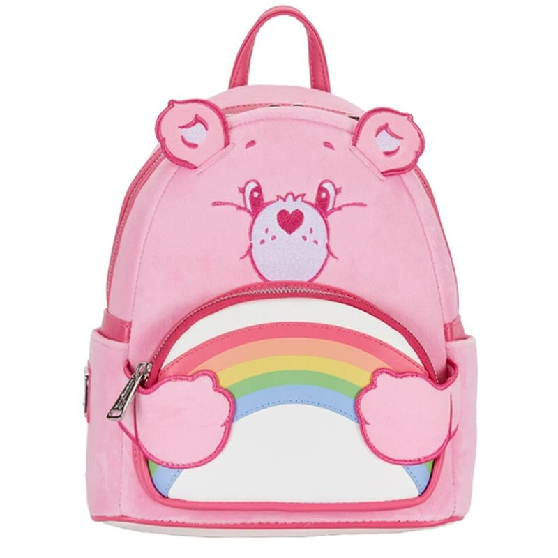 LOUNGEFLY Exclusive - Care Bears 40th Anniversary Cheer Bear Cosplay Plush Mini Backpack 3 LOUNGEFLY Exclusive - Care Bears 40th Anniversary Cheer Bear Cosplay Plush Mini Backpack