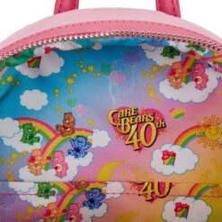 LOUNGEFLY Exclusive - Care Bears 40th Anniversary Cheer Bear Cosplay Plush Mini Backpack 13 LOUNGEFLY Exclusive - Care Bears 40th Anniversary Cheer Bear Cosplay Plush Mini Backpack -Loungefly CBBK0001 5