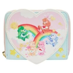 LOUNGEFLY Care Bears Cloud Party Zip Around Wallet
