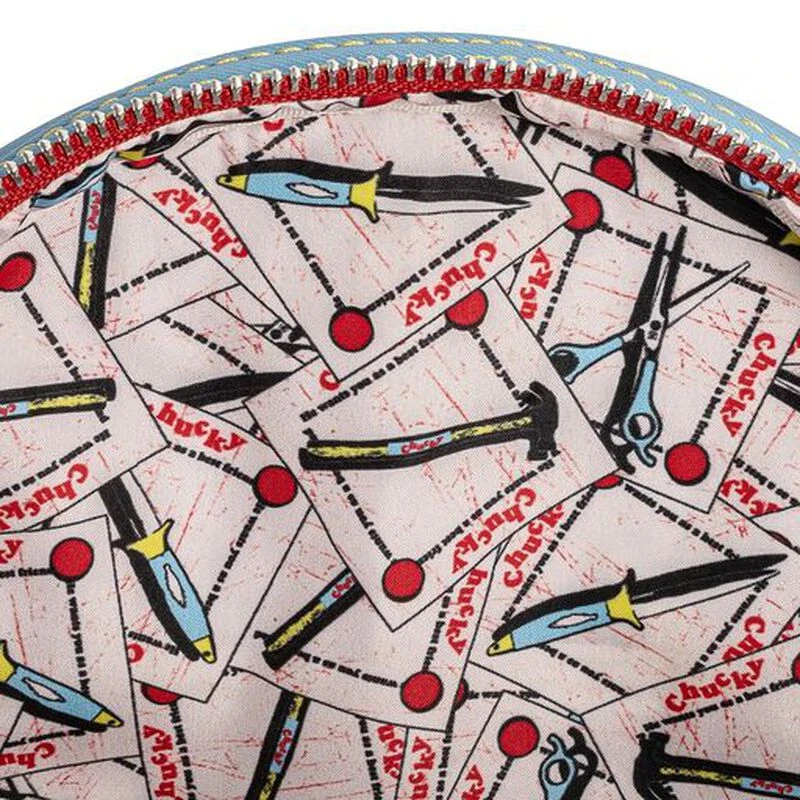 LOUNGEFLY Child's Play Chucky Cosplay Mini Backpack 6 LOUNGEFLY Child's Play Chucky Cosplay Mini Backpack - Image 4