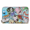 LOUNGEFLY Cartoon Network Retro Collage Zip Around Wallet