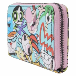 LOUNGEFLY Cartoon Network Retro Collage Zip Around Wallet -Loungefly CNWA0001 LFCARTOONNETWORKRETROCOLLAGEZIPAROUNDWALLET201001SIDE