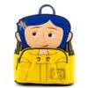 LOUNGEFLY Coraline Raincoat Cosplay Mini Backpack -Loungefly COBK0012 1
