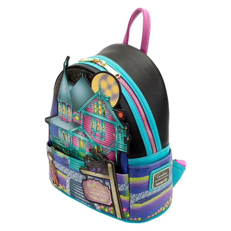 LOUNGEFLY Coraline Glow In The Dark House Mini Backpack 6 LOUNGEFLY Coraline Glow In The Dark House Mini Backpack - Image 4