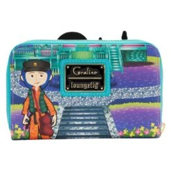 LOUNGEFLY Coraline Glow In The Dark House Zip Around Wallet -Loungefly COWA0007 5
