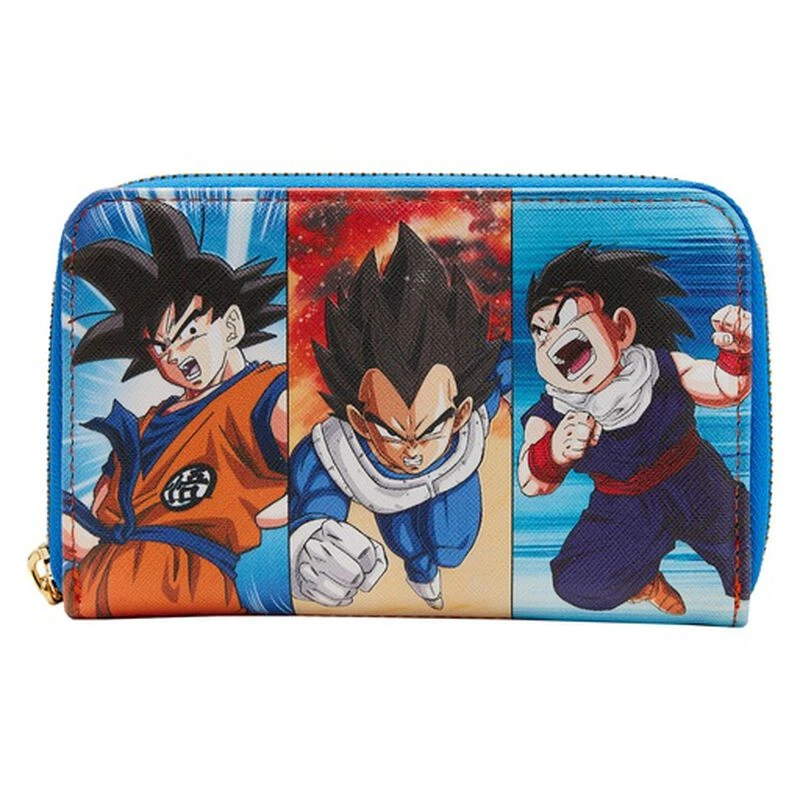 LOUNGEFLY Dragon Ball Z Trio Zip Around Wallet 3 LOUNGEFLY Dragon Ball Z Trio Zip Around Wallet