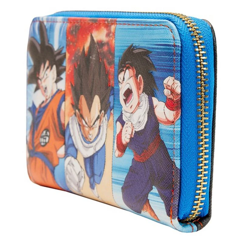 LOUNGEFLY Dragon Ball Z Trio Zip Around Wallet 4 LOUNGEFLY Dragon Ball Z Trio Zip Around Wallet - Image 2