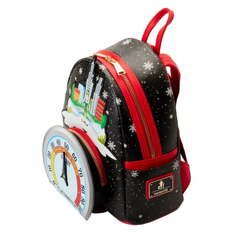 LOUNGEFLY Elf Clausometer Light Up Mini Backpack 7 LOUNGEFLY Elf Clausometer Light Up Mini Backpack - Image 5
