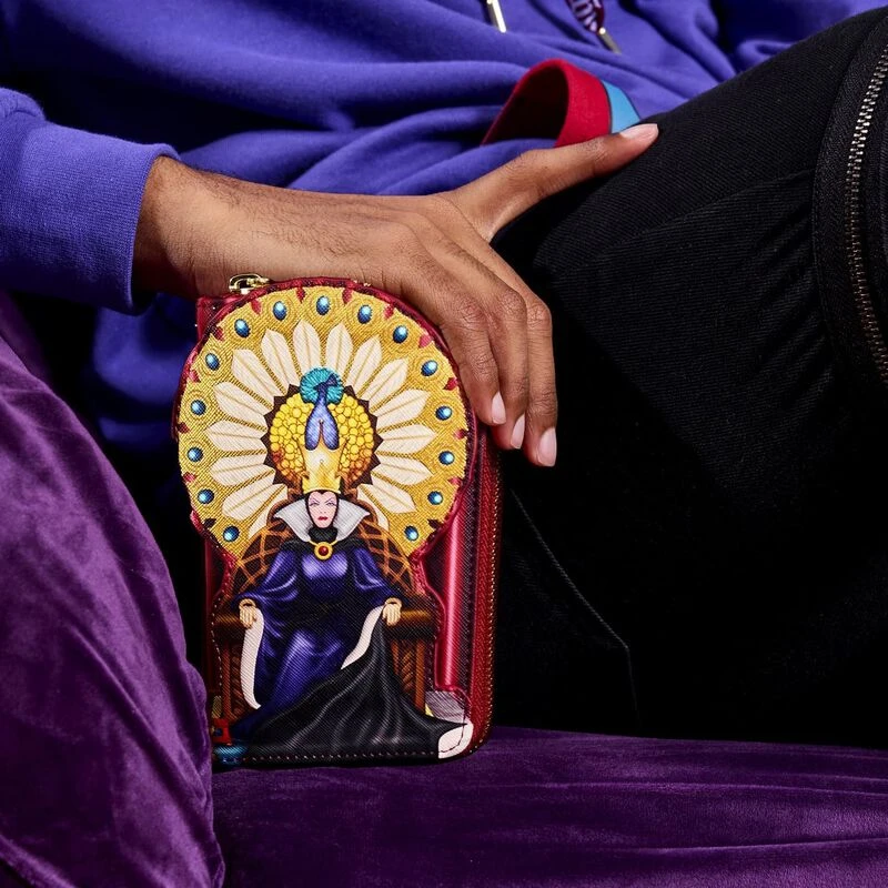 LOUNGEFLY Snow White Evil Queen Throne Zip Around Wallet 4 LOUNGEFLY Snow White Evil Queen Throne Zip Around Wallet - Image 2