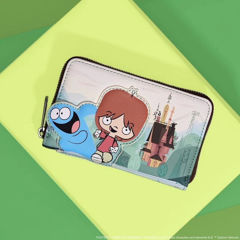 LOUNGEFLY Foster’s Home For Imaginary Friends Mac And Bloo Zip Around Wallet 4 LOUNGEFLY Foster’s Home For Imaginary Friends Mac And Bloo Zip Around Wallet - Image 2