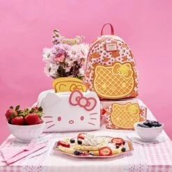 LOUNGEFLY Hello Kitty Breakfast Waffle Mini Backpack -Loungefly HK BREAKFAST COLLECTION 011