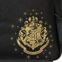 LOUNGEFLY Harry Potter Movie Posters Triple Pocket Mini Backpack -Loungefly HPBK0210 LFHARRYPOTTERTRILOGYSERIES2TRIPLEPOCKETMINIBACKPACK0675DETAIL