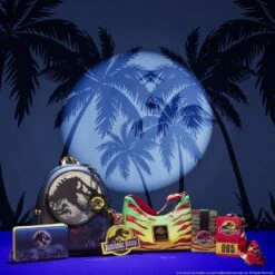 LOUNGEFLY Jurassic Park 30th Anniversary Dino Moon Glow Zip Around Wallet -Loungefly JP 30TH ANNIVERSARY DINO MOON 016 1