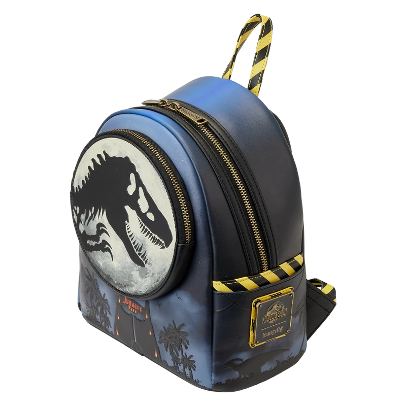 LOUNGEFLY Jurassic Park 30th Anniversary Dino Moon Glow Mini Backpack 8 LOUNGEFLY Jurassic Park 30th Anniversary Dino Moon Glow Mini Backpack - Image 6