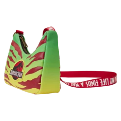 LOUNGEFLY Jurassic Park 30th Anniversary Life Finds A Way Crossbody Bag -Loungefly JPTB0002 LFJURASSICPARK30THANNIVERSARYLIFEFINDSAWAYCROSSBODY0136SIDE